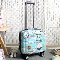 ราคา กระเป๋าลากน่ารักสำหรับทั้งผู้ชายและผู้หญิงกระเป๋าลากสำหรับเด็ก18นิ้วกล่องรหัสขนาดเล็กกระเป๋าลากขนาดมินิกล่องหนังลายการ์ตูน16นิ้ว (12352861351)