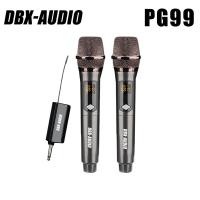 ราคา DBX AUDIO PG99ไมโครโฟนไร้สายระดับมืออาชีพระบบไมโครโฟนไร้สายสองช่องพร้อมตัวรับสัญญาณ อินเทอร์เฟซไมโครโฟนสำหรับการประชุม MICRO USBไมค์ร้องเพลงไมค์คาราโอเกะไมค์ลอยเสียงดีไมค์ ลอย ไร้ สายไมโครโฟนไร้สายไมค