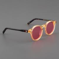 ราคา Moscot lemtosh แว่นกันแดดผู้หญิงย้อนยุคหน้าเล็กแว่นตากรอบกลมรุ่นเดียวกับ John Depu แว่นกันแดดสีม่วงผู้ชาย (20120986164)