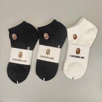 ราคา BAPE ถุงเท้าหัวลิงถุงเท้ากีฬาหุ้มข้อสูงหนาพิเศษสีขาวดำพื้นผ้าขนหนูคอตตอนแท้แบบยาวปานกลางสำหรับผู้ชายและผู้หญิงถุงเท้าแฟชั่นฤดูหนาว (20121198267)