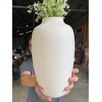 ราคา แจกันจัดดอกไม้ ขนาดสูง 13 นิ้ว ทรงโอ่ง งามมากๆ สีขาวทรายๆ แจกันเซรามิค แจกันขนาดสูง แบบ dzj8899 ออกใบกำกับภาษีได้ (22353021880)