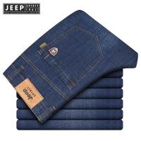 ราคา Jeep Spirit 1941 Estd กางเกงยีนส์กางเกงสำหรับผู้ชายผ้าฝ้ายกางเกงยืดขาตรงสำหรับฤดูร้อนกางเกงทรงสลิมฟิตสไตล์ลำลอง (20855181434)