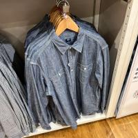 ราคา UNIQLO Jager U S Workwear ใหม่ฤดูใบไม้ผลิและฤดูใบไม้ร่วงสำหรับทั้งหญิงและชายผ้ายีนส์ล้างเสื้อแขนยาว460979 456633นำเข้าของแท้ (20799989514)