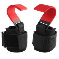 ราคา Weight Lifting Hook Grips with Wrist Wraps Gym Fitness Hook Weight Strap Pull Ups Lifting Gloves (22116847568)