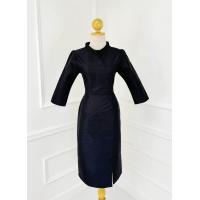 ราคา N518 ชุดเดรสผ้าไหมญี่ปุ่น ทรงเดรสจิตรดา ผ่าหน้าคอจีนแขนศอก (22355270477)