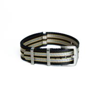 ราคา สายนาฬิกา สายนาโต้ Nato Strap คุณภาพดี สายหนา บัคเคิ้ลแข็งแรง ขอบไม่รุ่ย 20mm 22mm V01 (14179882314)