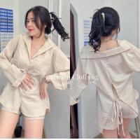 ราคา เสื้อเชิ้ตแขนยาว ผ่าหลัง ผ่าลายไม้ งานกำลังฮิต (16898477318)