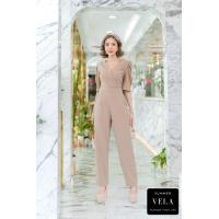 ราคา ส่งไว JL13 จั้มสูทขายาว ไขว้หน้า ผ้ายืดทั้งตัว มีไซส์สาวอวบ S33 35 M L36 40 L XL40 44 ชุดผู้หญิง ชุดสาวอวบ ชุดออกงานหรูๆ ชุดทำงาน แฟชั่นผู้หญิง 2022 (15978469716)