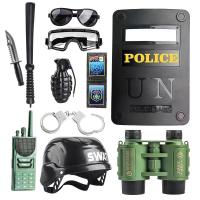 ราคา ของเล่นอุปกรณ์ตำรวจ ชุด 11 ชิ้น ชุดอุปกรณ์ตำรวจ ของเล่นชุดเกราะ บทบาทตำรวจ บทบาทสมมติ ปืนของเล่น ระเบิดมือ หมวกกันน็อค ของเล่นเด็ก ตำรวจเด็กชาย (22209394777)