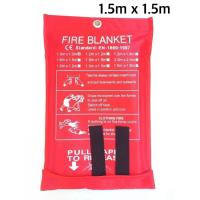 ราคา ผ้าดับไฟ ผ้าห่มกันไฟ Fire Blanket ขนาด1 5 m 1 5m ผ้าห่มหนีไฟ เกรดงานเส้นใยแก้วซิลิก้าชนิดพิเศษ ไฟไหม้ คลุมตัวกันไฟ ไว้หนีออกจากสถานที่ไฟไหม้ (19460141558)