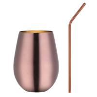 ราคา แก้วค็อกเทลสแตนเลสแก้วเบียร์ทองแก้วกาแฟแก้วโลหะสีแก้วน้ำขนาด500มล แก้วการดื่มที่บาร์ไวน์ (22031178317)