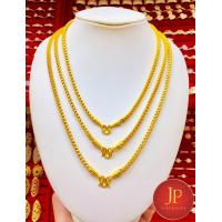 ราคา สร้อยคอ ลายทาโร่ทับลาย น้ำหนัก 2สลึง 1บาท 2บาท 3บาท ทองหุ้ม ทองชุบ งานสวยเสมือนจริง ใส่สวย ห้างทองนพคุณ (21416666509)