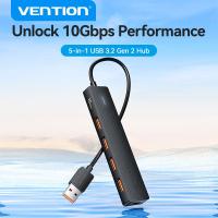 ราคา Vention USB 3 2 Gen 2ฮับ5 In 1 10Gbps ความเร็วในการถ่ายโอนประเภท C แหล่งจ่ายไฟ4แท่นวางมือถือพอร์ต USB สำหรับแล็ปทอปแมคบุ๊ค Lenovo HUAWEI Matebook Surface Pro ASUS แยก Samsung หนังสือ (21855670315)
