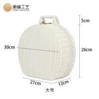 ราคา กล่องขนมไหว้พระจันทร์หวายสานทรงกลมแบบใหม่กล่องขนมไหว้พระจันทร์กล่องของขวัญใส่ของขวัญกระเป๋าเดินทางหวายสานสไตล์วินเทจ (22040743328)