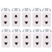 ราคา ปลั๊กรุ่นใหม่ สีขาว NN803K NATIONINE เต้ารับเดี่ยว ปลั๊กเมจิก รุ่นใหม่ ปลั๊กไฟ ปลั๊ก ปลั๊กฝัง เต้ารับ ยูนิเวอร์แซล รุ่นเสียบ ไม่ต้องขันน็อต 16A 250V (22296848707)