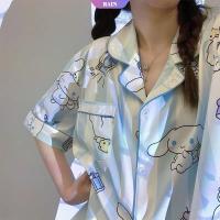 ราคา ชุดนอน เสื้อแขนสั้น กางเกงขาสั้น ลายการ์ตูน Sanrio Cinnamoroll Kuromi Pom Pom Purin สําหรับผู้ใหญ่ RAIN LittleStar1 (22128588450)