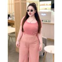 ราคา NT731 เซ็ทขายาวสาวอวบ 2ชิ้น เสื้อ กางเกง เรียบหรูดูแพง (22085949173)