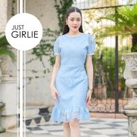 ราคา เดรสสีฟ้า เดรสออกงาน ธีมสีฟ้า ชุดใส่วันแม่ งานแต่ง ลูกไม้สีฟ้า เดรสยาว เดรสสั้น มีไซส์ S M L XL (22320785502)
