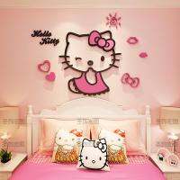 ราคา HelloKitty 3D สติ๊กเกอร์ติดผนัง Minimalist สไตล์โมเดิร์นวัสดุอะคริลิคกันน้ําสําหรับห้องเด็กการ์ตูนแอนิเมชั่นรูปแบบ (10655467477)