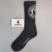 ราคา แบรนด์ยอดนิยม BAPE รูปหัวลิงถุงเท้าบาสเก็ตบอลสเก็ตบอร์ดกีฬาข้อสูงระดับเหนือข้อเท้าพื้นผ้าขนหนูคอตตอนแท้สำหรับคู่รักชายและหญิง (20033166055)