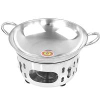 ราคา หม้อจิ้มจุ่ม หม้อไฟ หม้อต้มยำ หม้อไฟสแตนเลส ขนาด 22 ซม (22323280372)