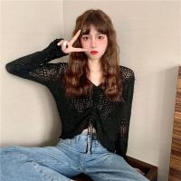 ราคา เสื้อไหมพรมแต่งลูกไม้ เสื้อลายลูกไม้ เสื้อไหมพรมแขนยาว เสื้อไหมพรมถัก เสื้อใส่ไปทะเล ใส่สบาย (22305236413)