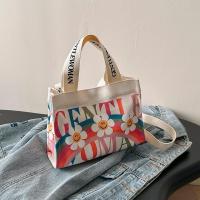 ราคา กระเป๋าผ้าใบลายดอกไม้สีรุ้งสำหรับผู้หญิงแบบใหม่กระเป๋าถือลายตัวอักษรที่นิยมในโลกออนไลน์แบบไทยกระเป๋าทรงสี่เหลี่ยมใบเล็กสะพายข้างสะพายไหล่พิมพ์ลายแฟชั่น (21611750305)