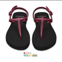 ราคา CHO I CE รองเท้าแตะรัดส้น ดำรัดส้นองุ่น รองเท้าแตะยางพารา นุ่ม ใส่สบาย ไม่กัดเท้า (19421479900)