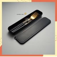 ราคา ชุดช้อนส้อมสแตนเลส ชุดช้อนส้อมพกพา ชุดช้อนส้อมตะเกียบเกาหลี สเตนเลสเกรด 304 แท้ คุณภาพดี (3958768505)