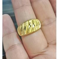 ราคา แหวน ทองเหลืองแท้ 100 ผสมเนื้อสตางค์ ไม่ชุบสี สามารถใส่ได้เป็นประจำ โดนแป้งโดนครีมได้ไม่มีลอก (21122568199)
