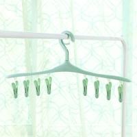 ราคา ไม้แขวนเสื้อ ไม้แขวนหนีบผ้า 8 ตัวหนีบ ไม้แขวนพร้อมที่หนีบ ที่ตากถุงเท้าพร้อมกิ๊บหนีบผ้า ที่ตากผ้าแบบหนีบ ปลีก ส่ง YO0126 (12294002409)