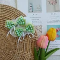 ราคา โบว์ติดผมนักเรียนลายสก๊อตทรงป่อง ราคา 1คู่ (15416589192)