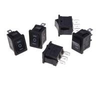 ราคา UG 5ชิ้นถ้าเปิดปิดมินิสีดำ3ขาสวิทช์โยก6A AC 250V 10A 125V (19289453764)