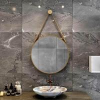 ราคา Bathroom Mirror Round Mirror Wall Hanging Mirror Art Dressing Mirror Wall Hanging Hemp Rope Decorative Mirror Bathroom Mirror Homestay Mirror Instagram Style Living Room Mirror (13548246385)
