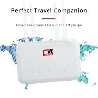 ราคา 1 Set B625PRO 4G Router 4G Wifi Router 4G Wireless Router 300Mbps with SIM Card Slot Can Be Connected with External Battery and Antenna (17803654098)