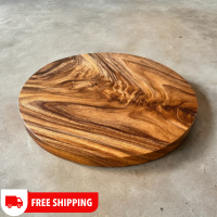 ราคา หน้าโต๊ะ ท็อปโต๊ะ ไม้กลม กว้าง 60 cm หนา 2 นิ้ว ไม้จามจุรีแผ่นเดียว สำหรับทำท็อปโต๊ะ เฟอร์นิเจอร์ จัดส่งฟรี (22008808572)
