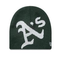 ราคา OAKLAND ATHLETICS BASIC LOGO DARK GREEN SKULL BEANIE (21605199660)