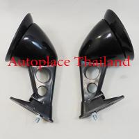 ราคา FOR DATSUN NISSAN 520 521 VAN 2DOOR PICKUP BLACK FENDER MIRROR ABS BULLET RETRO (16616956274)