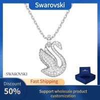 ราคา Duty Free Genuine Swarovski S925 sterling silver crystal jewelry for women Iconic Swan Pendant Swan Small White Rhodium Plated (21172677301)
