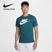 ราคา Nike Mens Nsw Icon Futura French Tee Geode Teal (22157468805)