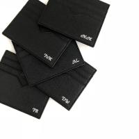 ราคา VITTcustomSTUDIO Card Holder Personalized Saffiano Genuine Leather กระเป๋าใส่บัตร หนังวัวแท้ พิมพ์ลาย saffiano สแตมป์ชื่อ (5843404405)