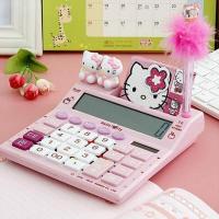 ราคา ส่งจากกรุงเทพฯ เครื่องคิดเลข ขนาดใหญ่ หน้าจอ 12 หลัก ลายคิตตี้ Hello Kitty ใช้ถ่าน AA 1ก้อน ใช้พลังงานแสงอาทิตย์ KT 2028A ได้ครบชุด สมุดโน๊ต ปากกา ตุ๊กตาคิตตี้ (16061732257)