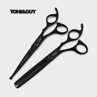 ราคา กรรไกรตัดผม Toni Guy ขนาด 6 นิ้ว 1คู่ ปลายมน สีดำ (21988879629)