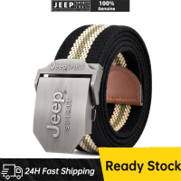 ราคา JEEP SPIRIT 1941เข็มขัดทนทานหัวเข็มขัดอัตโนมัติเข็มขัดผ้าแคนวาส ESTD (21543968849)