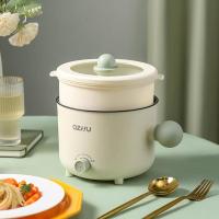 ราคา หม้อทำอาหารไฟฟ้าที่จับอเนกประสงค์ขนาดเล็กสำหรับนักเรียนหม้อทำความร้อนไฟฟ้ากันติดกระทะกระทะทอดสีแดงไม่ติด C0113 (21980047001)