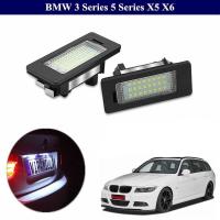 ราคา เครื่องประดับโคมไฟท้ายไฟป้ายทะเบียนรถยนต์1คู่สำหรับ BMW 3ชุด E90 E91 E92 E93 M3 5ชุด E39 E60 E61 M5 X5 E70 E72 E71 (20006824446)