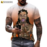 ราคา 2024 NEWLil Wayn ผู้ชาย ผู้หญิงเสื้อยืด Lil Wayne 3D พิมพ์เสื้อยืดแฟชั่นแขนสั้น Tee ฤดูร้อน Breathable Tees สไตล์เรียบง่าย Tees Tops 6XL (21313222585)