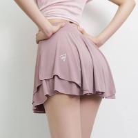 ราคา กางเกงวิ่งขายาวกระโปรงสั้นหลวมสำหรับผู้หญิงใส่วิ่งเล่นเทนนิสกระโปรงโยคะสองชิ้นดูดซับเหงื่อและระบายอากาศได้ดีกางเกงกระโปรงกีฬามืออาชีพ (20706758532)