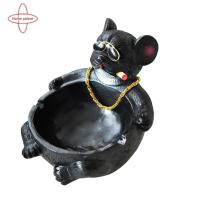 ราคา ที่เขี่ยบุหรี่กึ่งล้อมรอบกันลมที่เขี่ยบุหรี่กึ่งที่เขี่ยบุหรี่รูปการ์ตูนทำด้วยมือลายเสือฝรั่งเศสบูลด็อกกันไฟที่เขี่ยบุหรี่บนโต๊ะเรซิ่นกันลมสำหรับตกแต่งสำนักงานเป็นของขวัญที่สมบูรณ์แบบสำหรับผู้สูบบุหรี