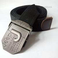 ราคา JEEP เข็มขัดสายผ้าแคนวาสแบบสายหนาหัวอัลลอยด์กันสนิมหัวล็อค เข็มขัดผู้ชายยุทธวิธีทหารตำรวจหรือเดินป่าแคมป์ปิ้ง (9357219662)